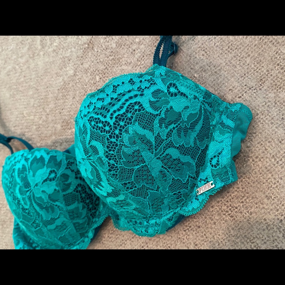 PINK Lace Push-Up Bra